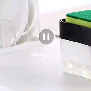 Dispenser Sabun Dengan Sponge Spons 2 in 1 Tempat Kotak Sabun Cuci Piring Viral