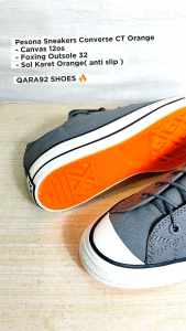 SEPATU SNEAKERS TERBARU CONVERS LOW OX ORANGE // SEPATU SANTAI // SEPATU JALAN JALAN