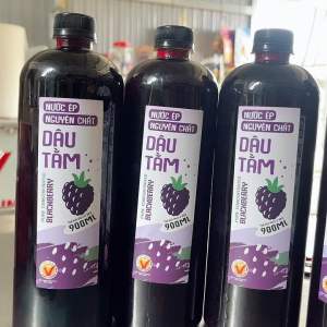 Combo tiết kiệm 4 chai nước cốt dâu tằm lớn chai 900ml siro syrup