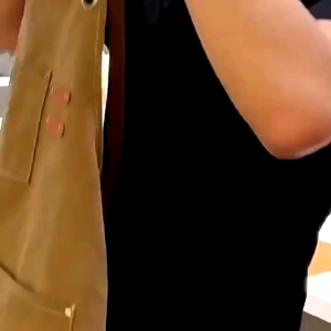 monolog custom canvas leater apron celemek kanvas salon barber barista waitres korea