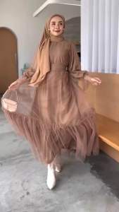 เดรชเจ้าหญิงแต่งผ้ามุ้งชุดออกงาน