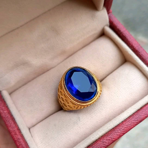CINCIN BATU BLUE KING SAFIR KEREN MEWAH