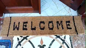 Keset WELCOME Serabut Kelapa Ijuk Anti Ular 2 Pintu Kualitas PREMIUM 120x30x2cm
