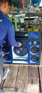 ตู้เครื่องเสียงรถยนต์ฟังในบ้านดอกซับ 10 นิ้วและ 12 นิ้ว(พร้อมฟังมีMixerได้ตามรูป)