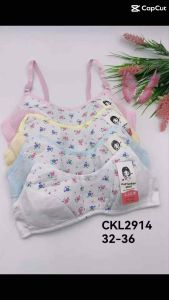 Bra for kids 9-15 years old cotton 2pcs random color