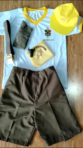 KAB Scout Complete Set (7 in 1) for Boys: Short T-Shirt Carabao Socks Cap Hanky Belt.