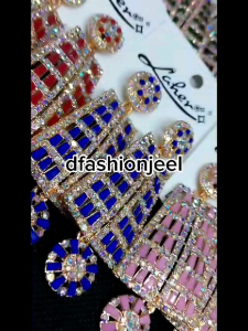 New Bollywood Style Classic Drop Stone Earrings For Womens