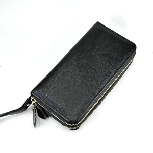Dompet Wanita Panjang Resleting Kulit 100% Dompet Cewek Branded Kulit Sapi Garut