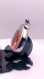 K461  หลวงพ่อโสธร วัดโสธร ฉะเชิงเทรา สีทองแดง ปี 2538 หลัง กรมตำรวจ สร้างปี 2567 เนื้อโลหะ ชุบทองแดง เลี่ยม กรอบพระ สแตนเลสแท้ ขนาด 2.8 x 3.5 ซม.