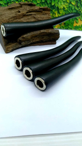 Once pipa kayu kelor hitam model S 12cm C218