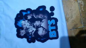 BINA SHOP 02-KAOS WANITA LENGAN PENDEK FICTURE BTS ALL/KAOS CWO OBLONG