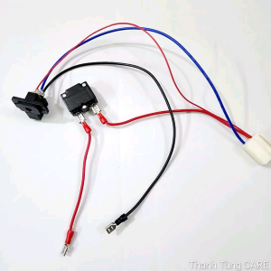 [Rắc Nguồn] Rắc cắm nguồn + cổng sạc + cầu chì cho xe điện trẻ em