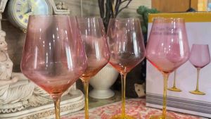 Bộ 4 ly rượu anko ( 4 Two Tone Coupe Glasses)