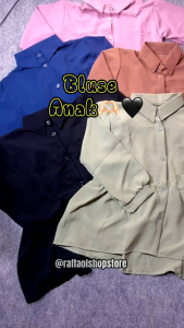 BLOUSE KIDS  BAHAN CRINKLE AIRFLOW /   ATASAN ANAK PEREMPUAN TERBARU / PAKAIAN  ANAK PEREMPUAN UMUR 4 - 12 TAHUN