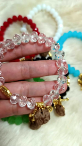 Swarovski Crystal Bracelet w/Gumamela Celis/Proteksyon/Pampaamo/Pampasuwerte Negosyo/Mama Mary/Money Tree/Cross
