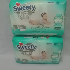 Sweety silver pants S 32 tipe celana 4-8 kg