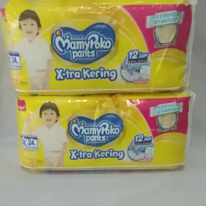 Mamy poko pants XXL 24 pcs x-tra kering: Celana Tahan Air Untuk Bayi