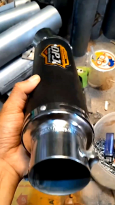 Silincer Knalpot Racing DPJ Black Series inlet 38/50mm Cocok untuk semua motor matik