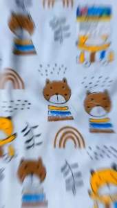 Setelan Harian Bayi 3-12 Bulan Kaos Oblong Piyama Tidur Bayi Lengan Panjang Motif Pelangi Panda Katun Parsel Setelan Anak Laki Laki Perempuan- dmbaby