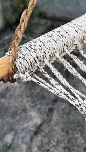 TIYA NATY Abaca Cotton Hammock 6ft long Camping Hiking Beach Outdoor Net Native Bicol Crafts