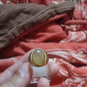 Cincin Akik Mewah Berkelas Batu Pasir Intan Berlian