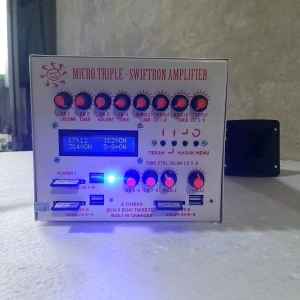Bonus 3 Suara Natural Ampli Swiftron MICRO TRIPLE 3 Player 8 Channel dgn Timer dan Kipas Amplifier Walet