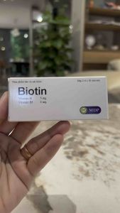BIOTIN MEDIPHAR USA VITAMIN H 5mg Bổ Sung Biotin Giúp Da Đẹp Tóc Dày Bóng Móng Khoẻ Hộp 20 Viên