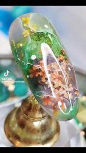 Hoa khô ẩn gel trang trí Nail siêu đẹp