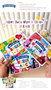 Paket 3 Buku Wipe & Clean Si Kecil - Hijaiyah Huruf dan Angka: belajar Bersama si buah hati dengan buku interaktif ini menjadi lebih menyenangkan~ Winonabooks Buku Anak × Ranah