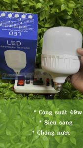 [SIÊU RẺ] Bóng đèn LED trụ 40W ánh sáng TRẮNG siêu sáng [GIAO HỎA TỐC]