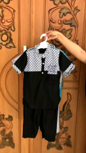 BAJU KOKO ANAK LAKI  MOTIF BATIK UNTUK USIA 1-10 TAHUN