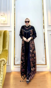 DRESS GAMIS MODE LAUDYA SET HIJAB TERBARU BY ALODY