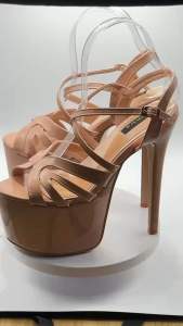 Elegant Pageant Glass Classy 7inches heels  3colors available 35-40 size