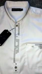 Baju Koko Pria Lengan Panjang Terbaru M L XL XXL Putih Simple Toyobo