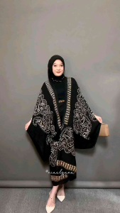 SET KEBAYA MODERN OUTFIT KONDANGAN SIMPEL ONE SET BATIK OUTER KIMONO WANITA KAFTAN ROK LILIT