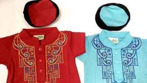 Baby Pesek Baju Romper Koko Muslim Jumper Anak Bayi Laki -Laki Cowok (1-6 Bln)