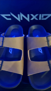 CVNXID - Sandal Kulit Slip On Pria Sendal Casual Slop Slide - Each Brown