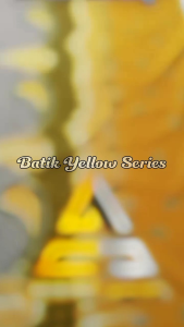 KAIN BATIK WARNA KUNING // ORANGE HARGA PERMETER LEBAR 115 CM