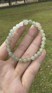 Natural Genuine | Loveau Jewel |• Type A Burmese Jadeite Jade • 6.4mm+-