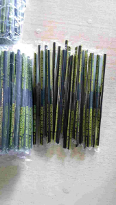 Sedotan Steril Hygienis Food Grade Straw Universal 6mm Hitam Jus Kopi Teh