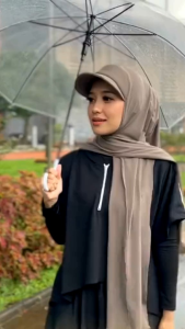 Hijab Sporty Pashmina Topi Jersey Instan / Jilbab Sporty Wanita Dewasa