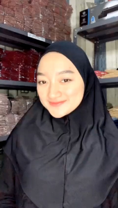 Inner Hijab Ciput Ninja 2in1: Jilbab Inner Kancing untuk Olahraga