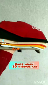 BAJU KAOS ANAK COWOK CEWEK REMAJA JUNIOR 9-14 TAHUN BAHAN KATUN COMBED LENGAN PENDEK
