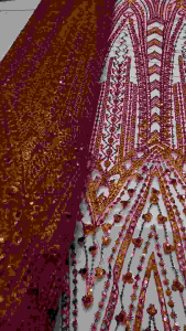 Bahan kain tille/kebaya payet Spaengel bordir tebal motif terbaru. Dekripsi ada di bawah 👇🙏