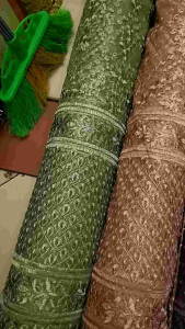 Bahan kain tille/kebaya SAPTO Full bordir tebal. motif terbaru. Dekripsi ada di bawah👇 🙏