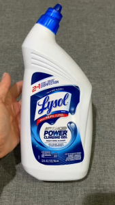 Lysol Toilet Bowl Cleaner 2in1 Bowl + Brush 946mL น้ำยาขจัดคราบชักโครก คราบดำฝังลึก