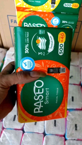 (Paket 5 Pcs) Tissu Paseo 3ply 500+40 Helai Ekonomis 5 Pack Tisu Paseo Facial Tissue 3ply 540helai 5pack termurah