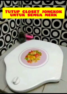 Tutup kloset jongkok/Wc jongkok/Toilet jongkok anti tikus - universal untuk semua merk
