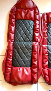 Sarung jok mobil Isuzu traga motif sofa wajik