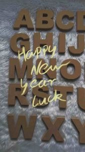 Free Standing MDF Wooden Alphabet Letters A-Z  ( font Arial Black )   5cm 10cm 15cm Decor